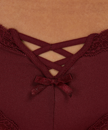 Slip brésilien en forme de V Vixen, Rouge