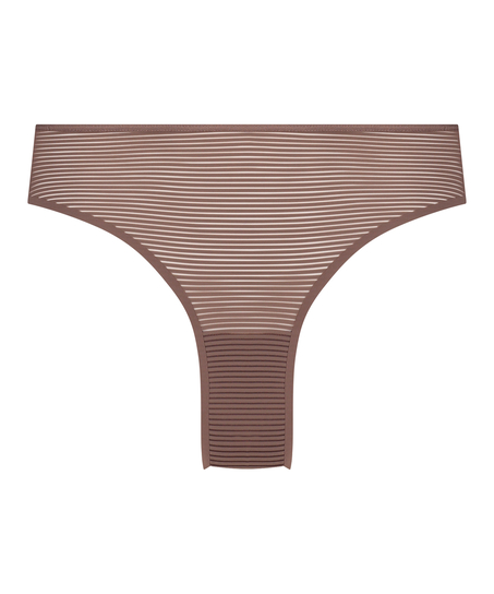 Invisible brazilian Stripe mesh, Bruin