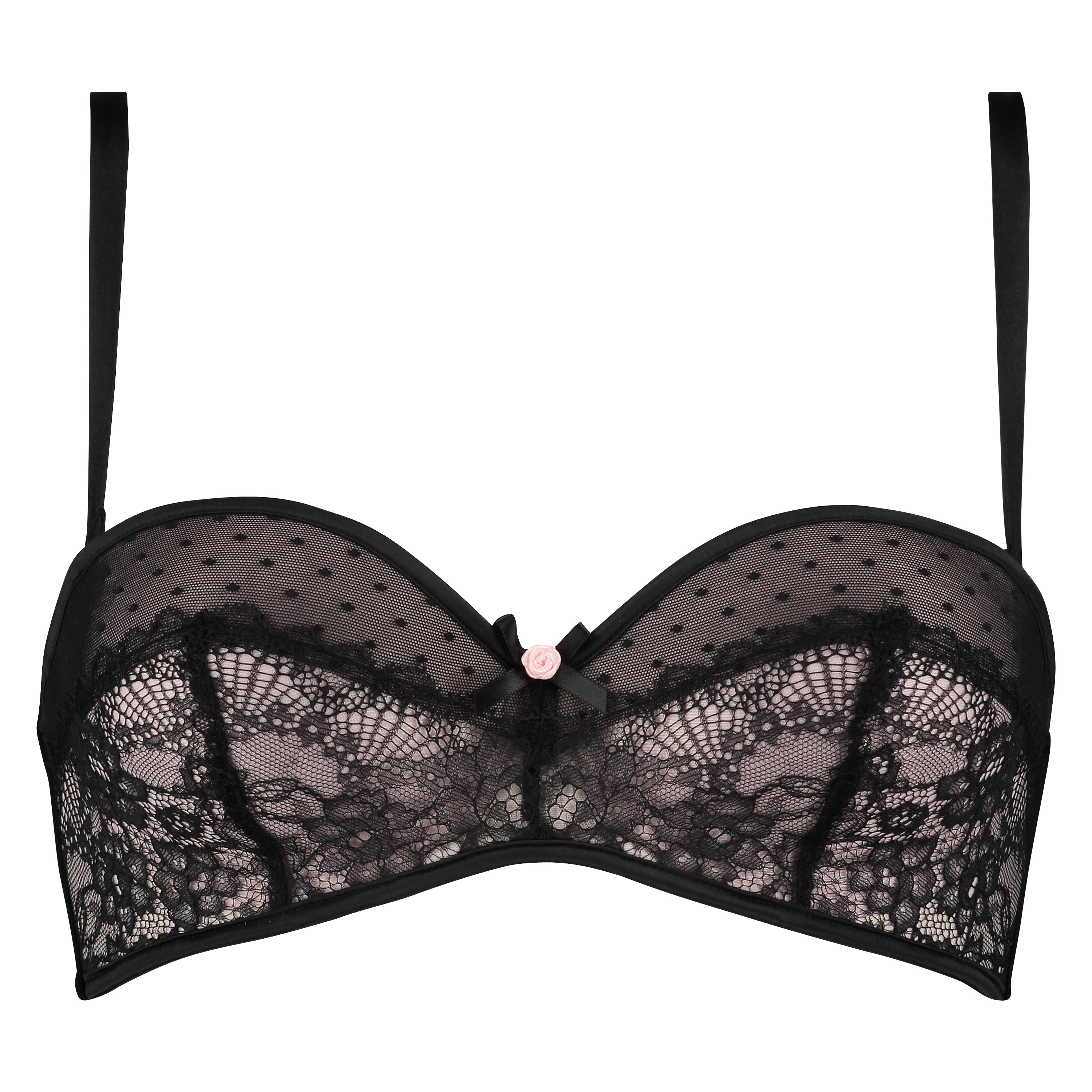 Voorgevormde strapless beugel bh Ramona, Zwart, main