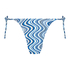 Hoog cheeky bikinibroekje Hvar, Blauw