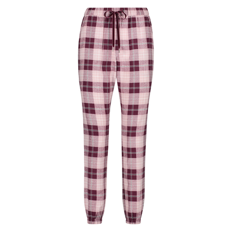 Petite pantalon de pyjama en serg&eacute;, Rouge