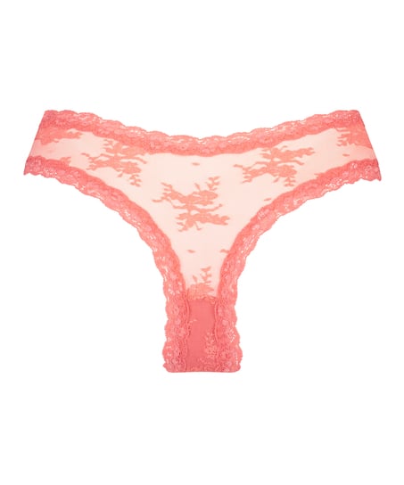 Brazilian V-shape mesh, Roze