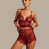 Shorts Lace Delphine, Rood