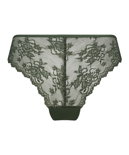 Slip br&eacute;silien Invisible Lace Back, Vert