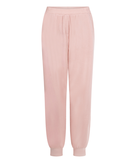 Joggingbroek van wafelstof, Roze