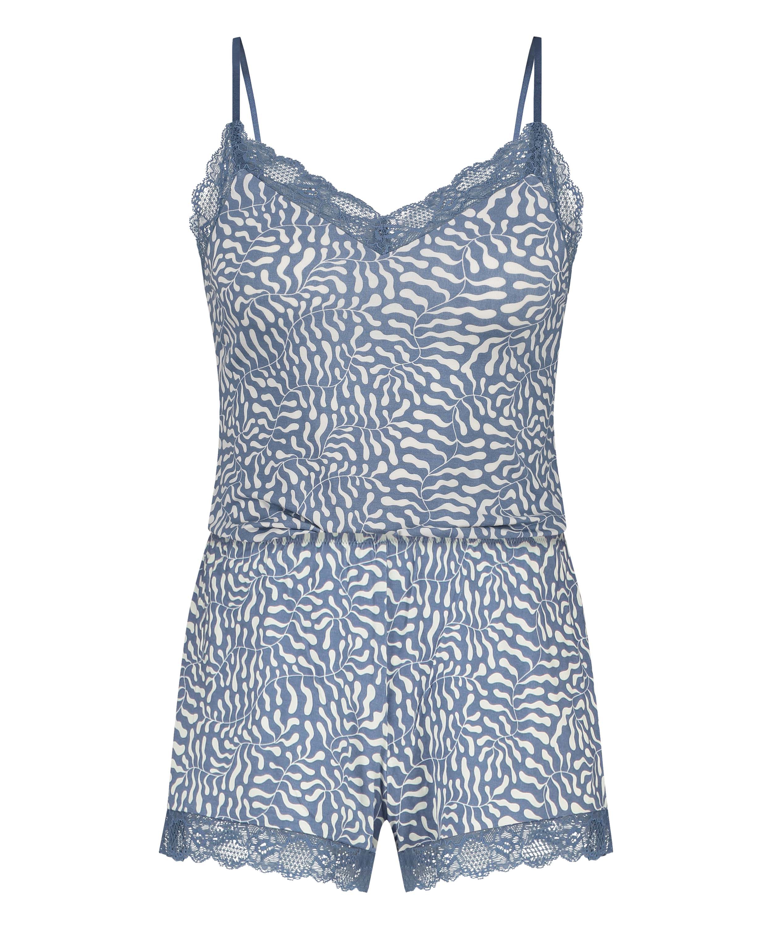 Korte pyjamaset Cami, Blauw, main