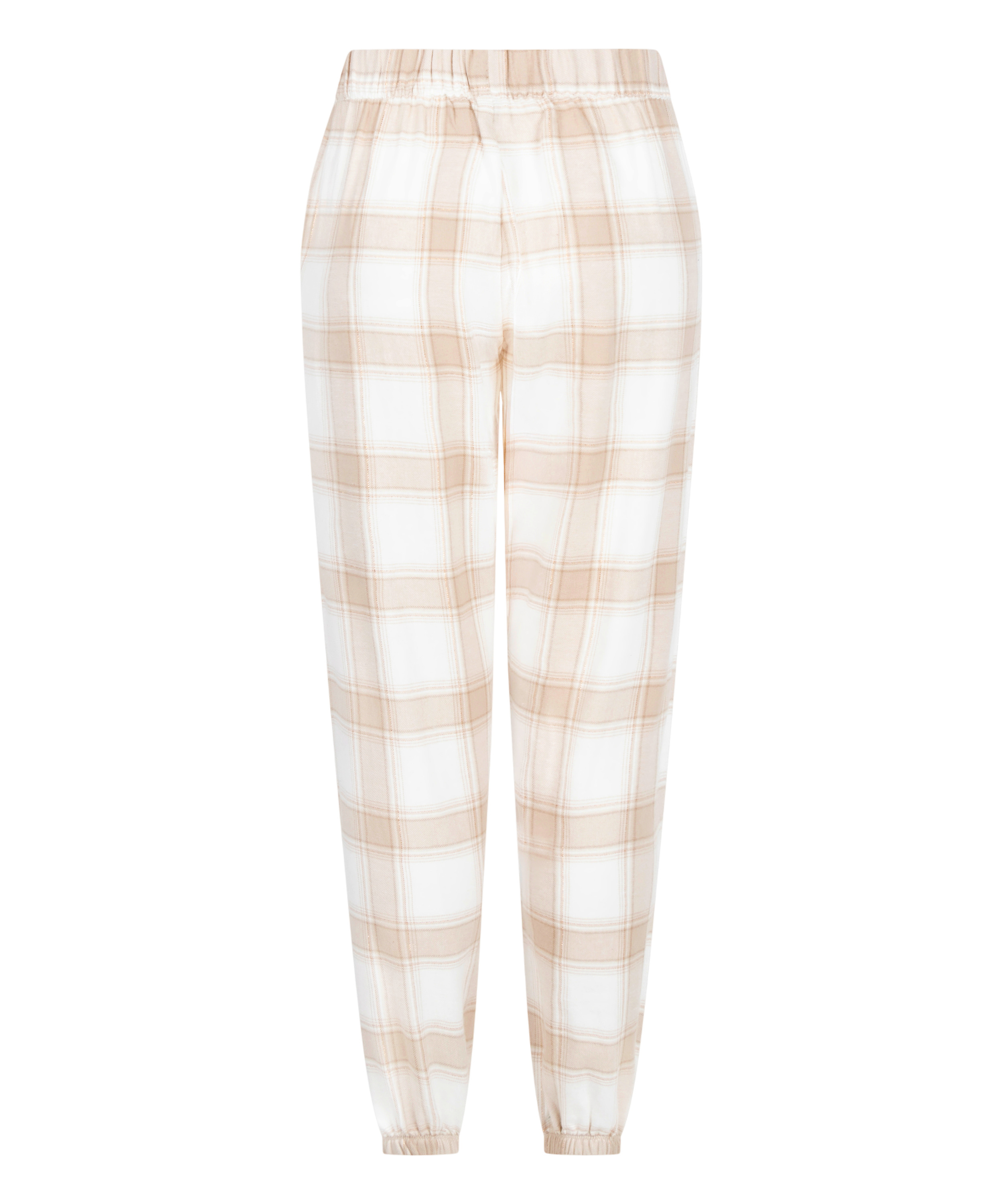 Pyjamabroek Flannel, Beige, main