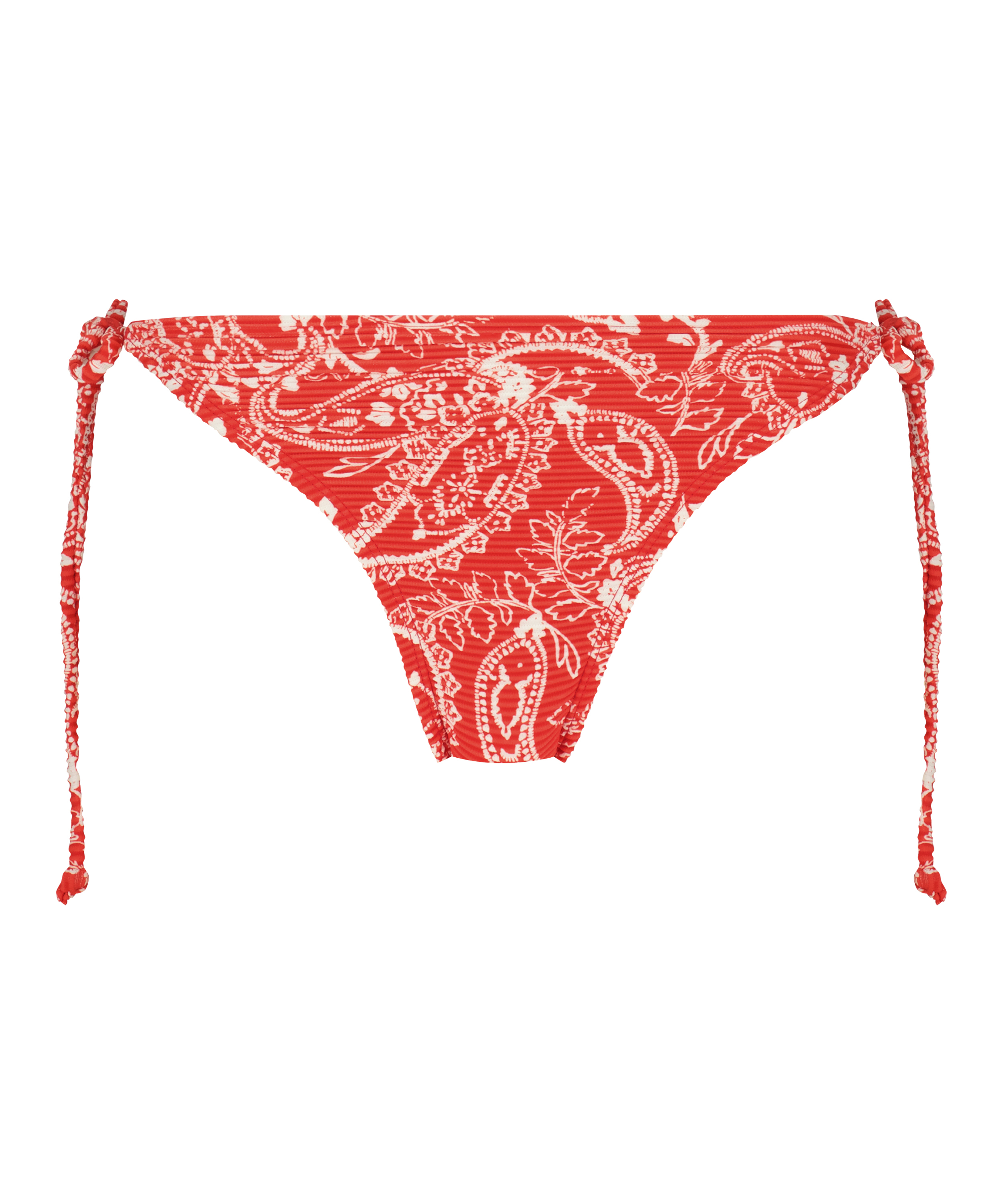 Brazilian tanga bikinibroekje Paisley, Rood, main