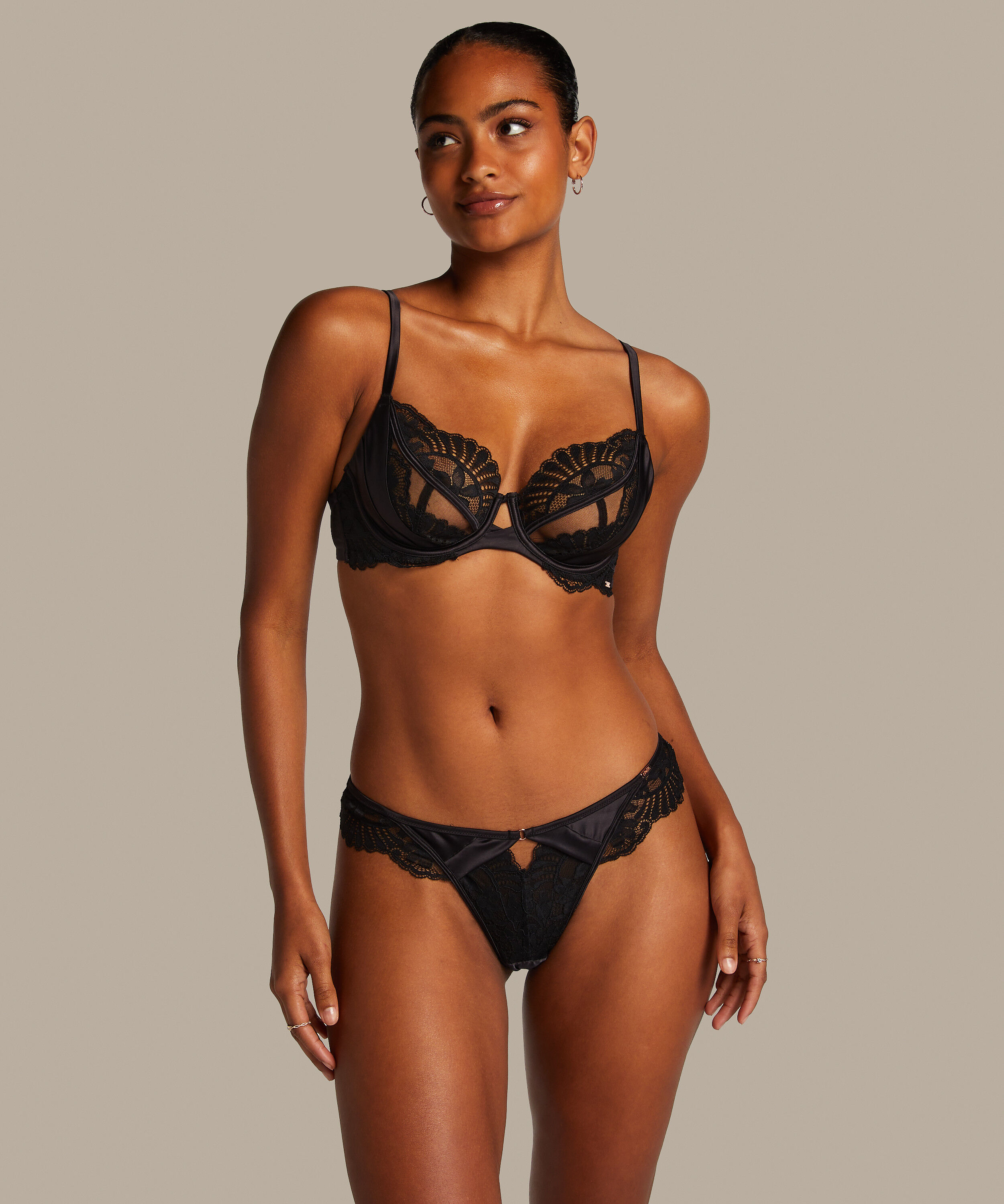 Slip brésilien Almendra, Noir