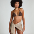 Strandpareo met pailletten, Beige
