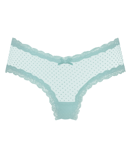 Slip br&eacute;silien V-shape mesh, Bleu