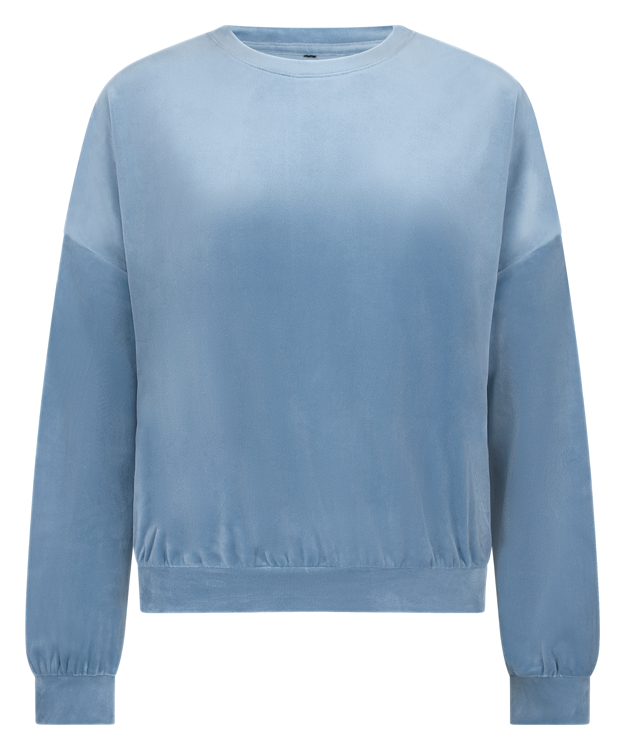 Top Velours, Bleu, main