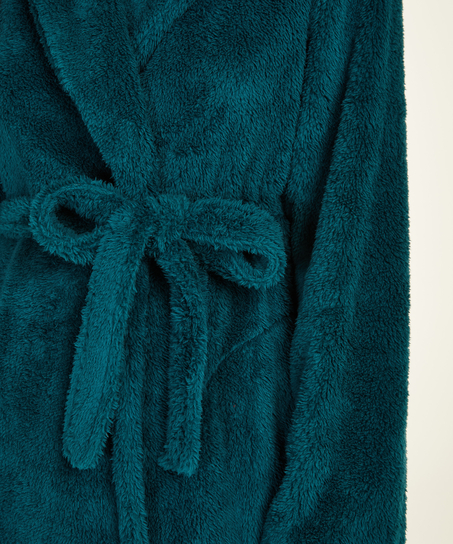 Peignoir Fleece, Bleu
