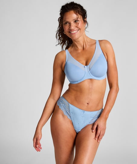 Niet-voorgevormde minimizer beugel bh Nina, Blauw