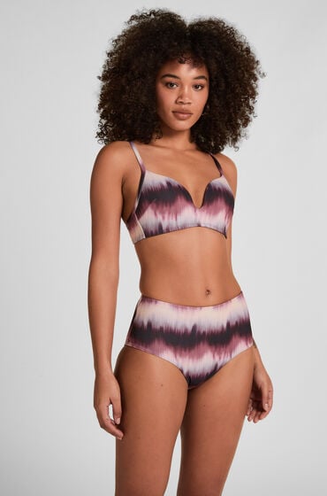 Hunkemöller Bikinibroekje Met Hoge Taille Mauritius Paars