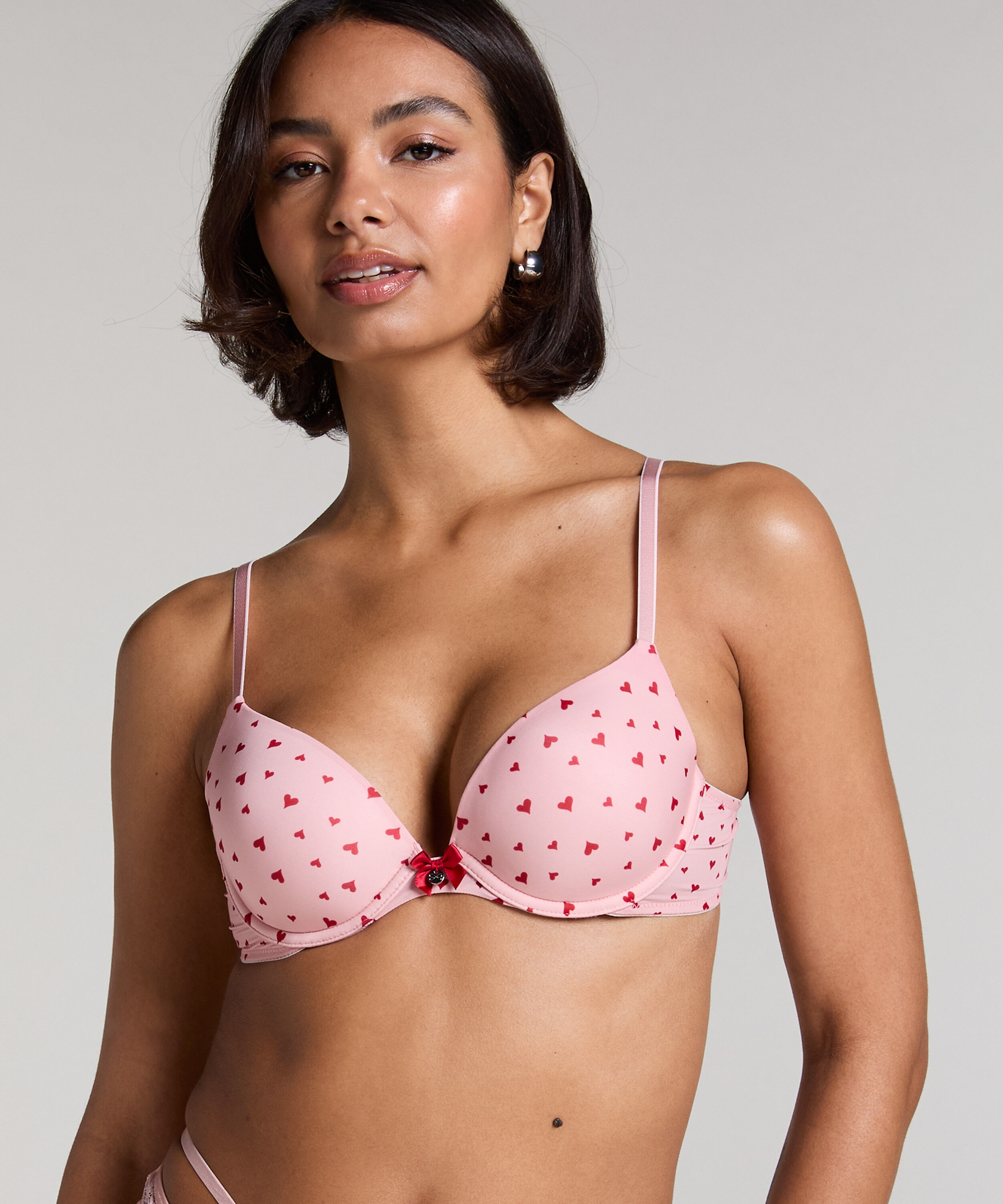 Voorgevormde beugel bh Plunge, Roze