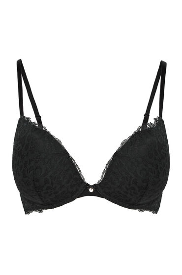 Hunkemöller Voorgevormde push-up beugel bh Marine Zwart, foto 3