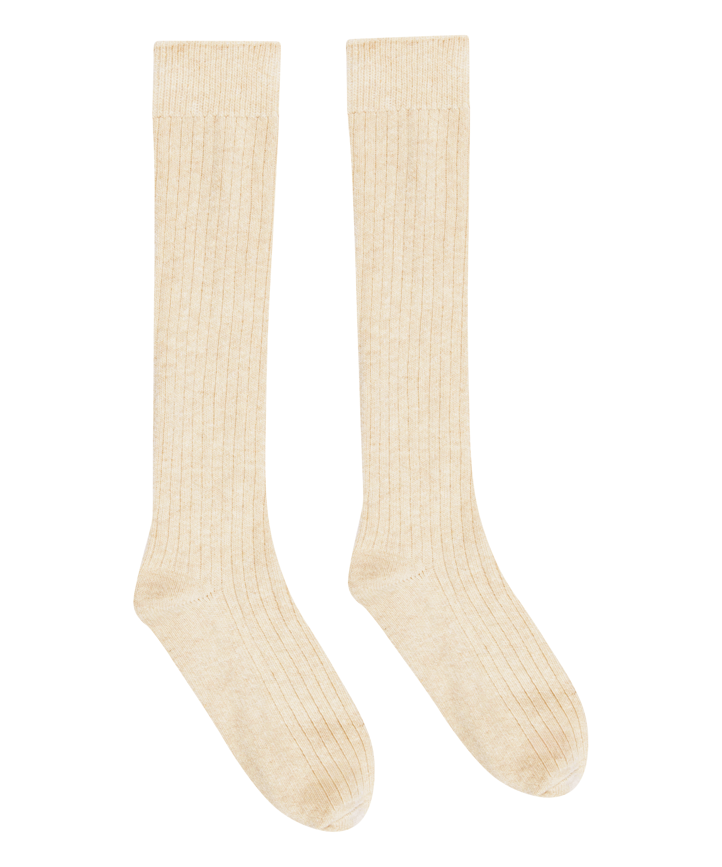 Chaussettes avec Cachemire, Blanc, main