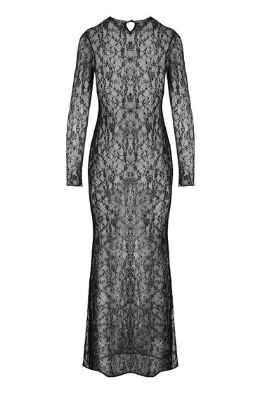 Hunkemöller Slipdress Allover Lace Zwart, foto 2