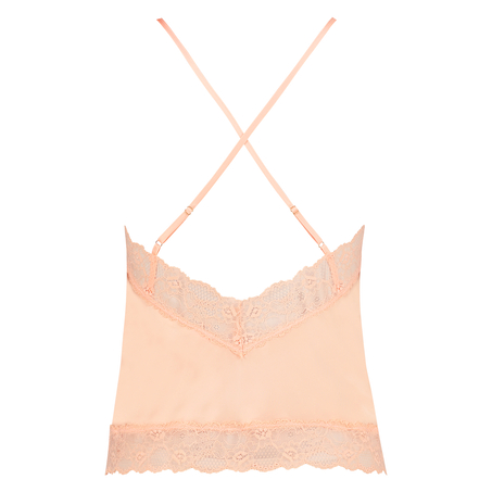 Haut de camisole Satin Dentelle, Orange