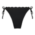 Bas de bikini Scallop, Noir