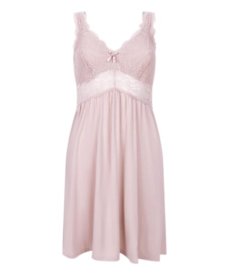 Slipdress Nora Lace, Roze