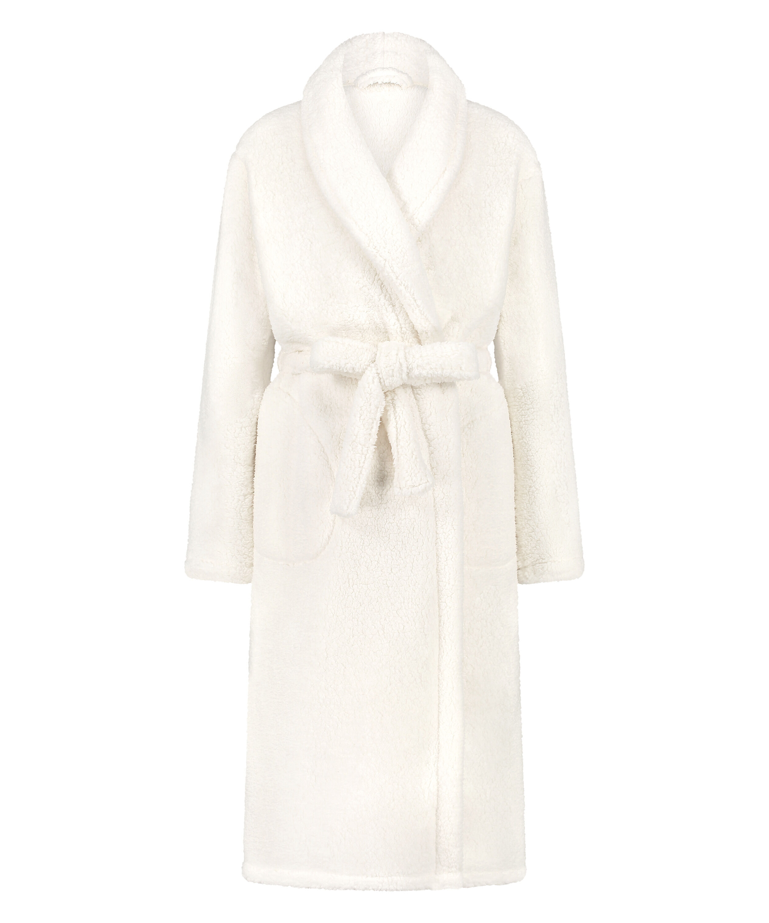 Peignoir Fleece, Blanc