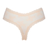 Slip br&eacute;silien V-shape mesh, Rose