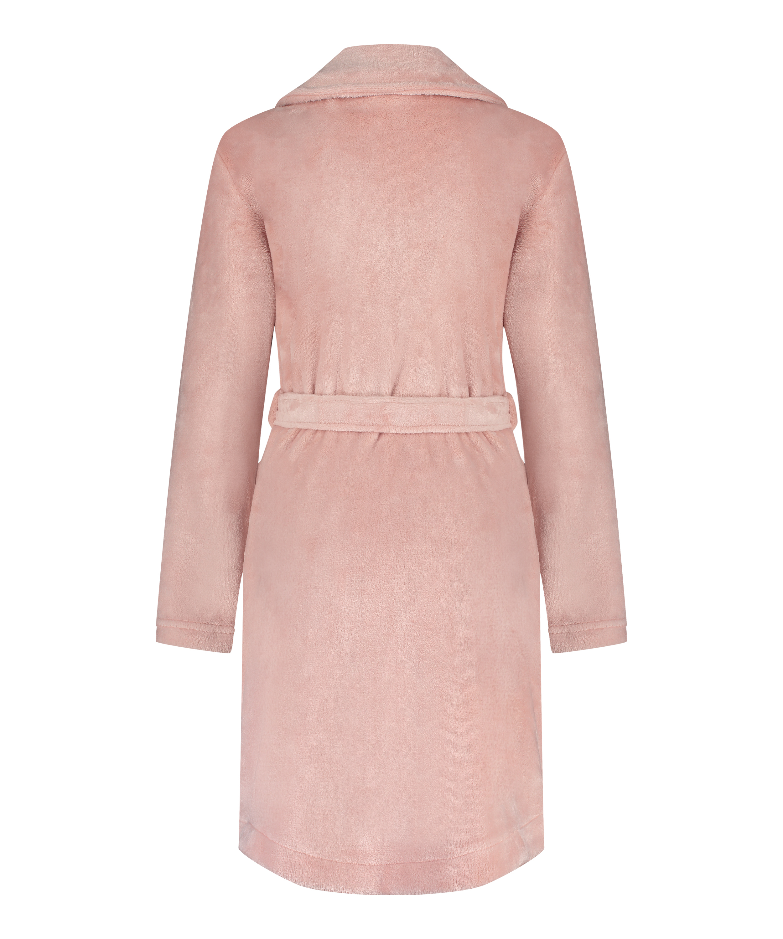 Badjas Zip fleece, Roze, main