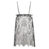 Slip dress All over lace, Zwart