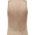 Mouwloze top Velours, Bruin
