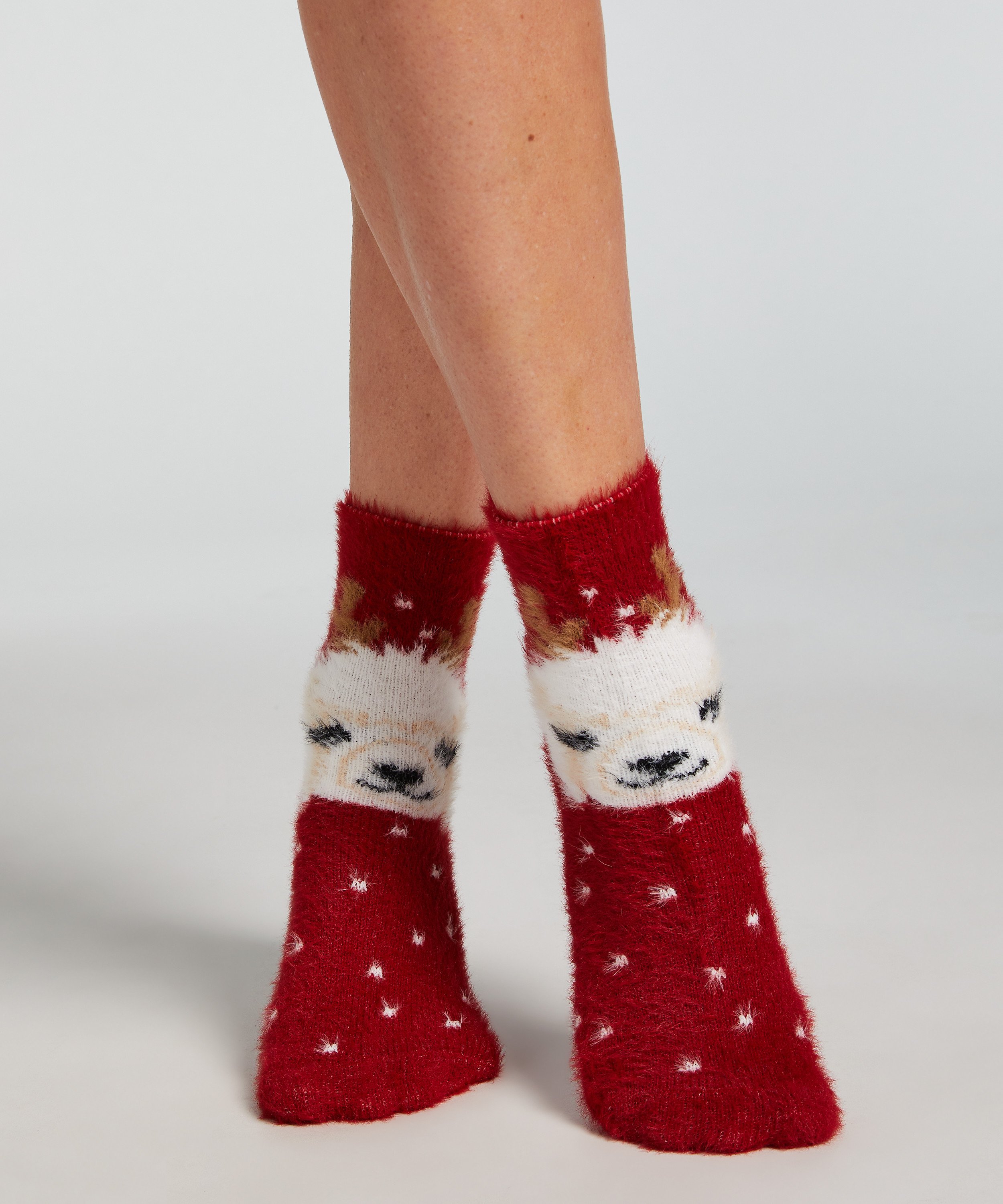 2 paar sokken Cosy, Rood, main