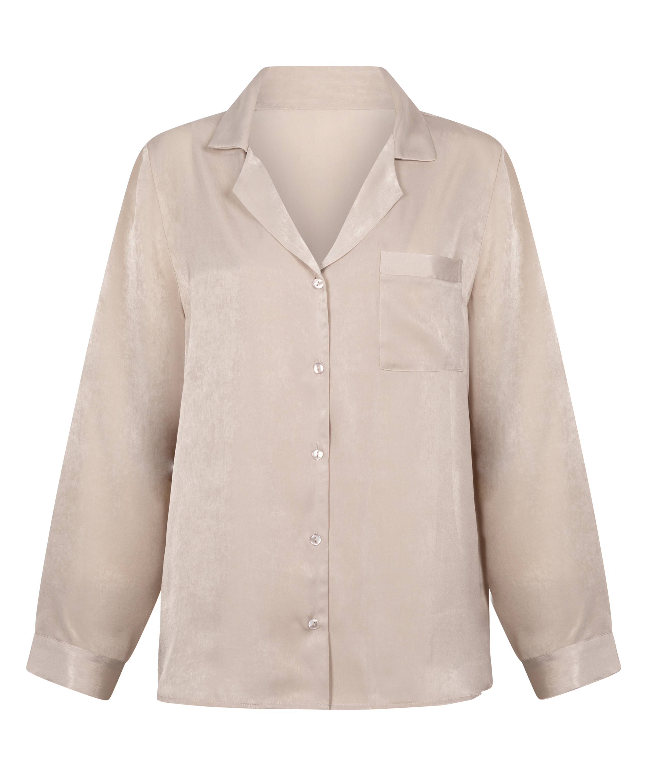 Veste à manches longues Satin, Beige, main