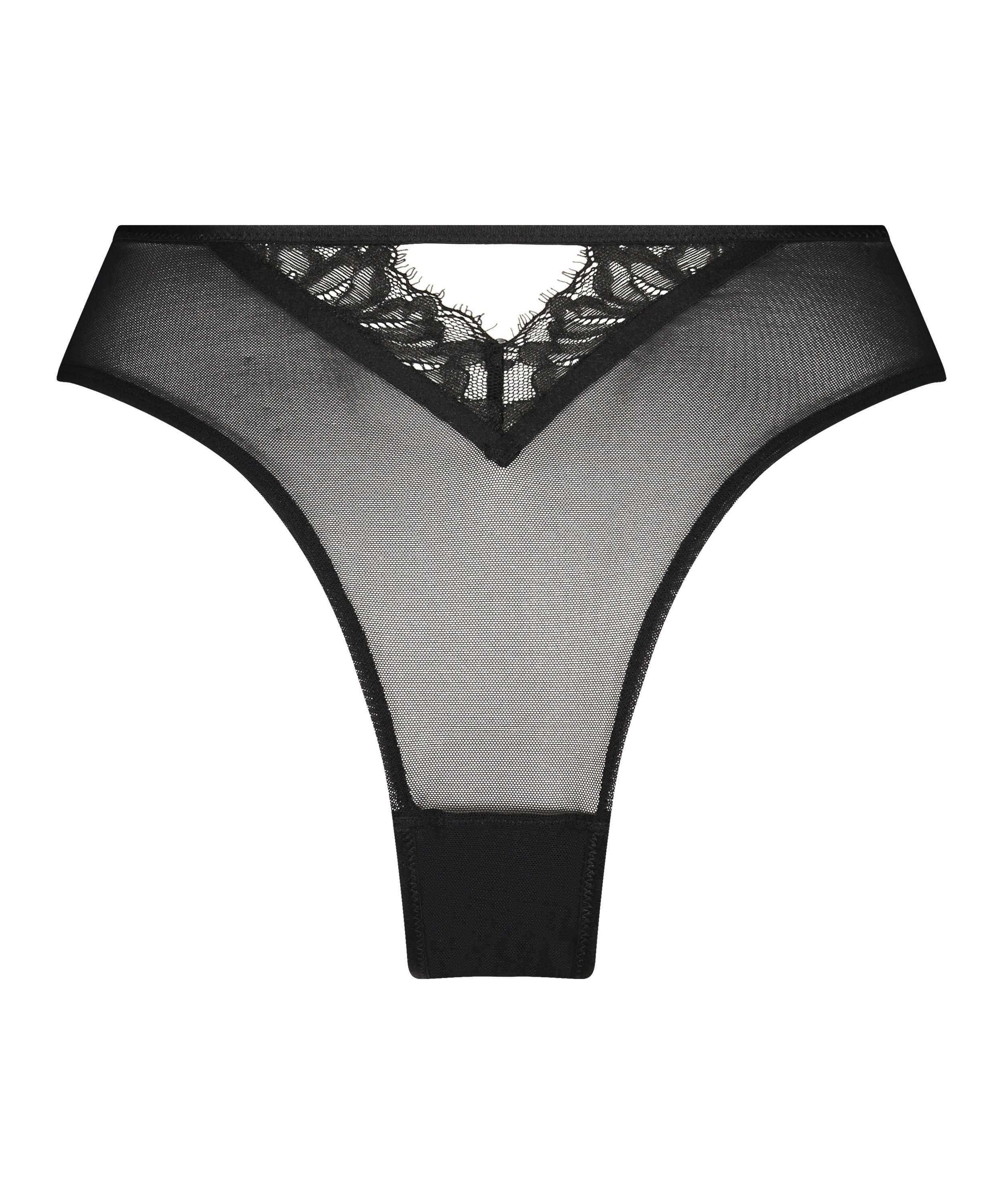 Slip brésilien Sarah, Noir, main