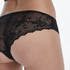 Slip br&eacute;silien Invisible Lace Back, Noir