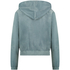 Hoodie jas Velours, Blauw