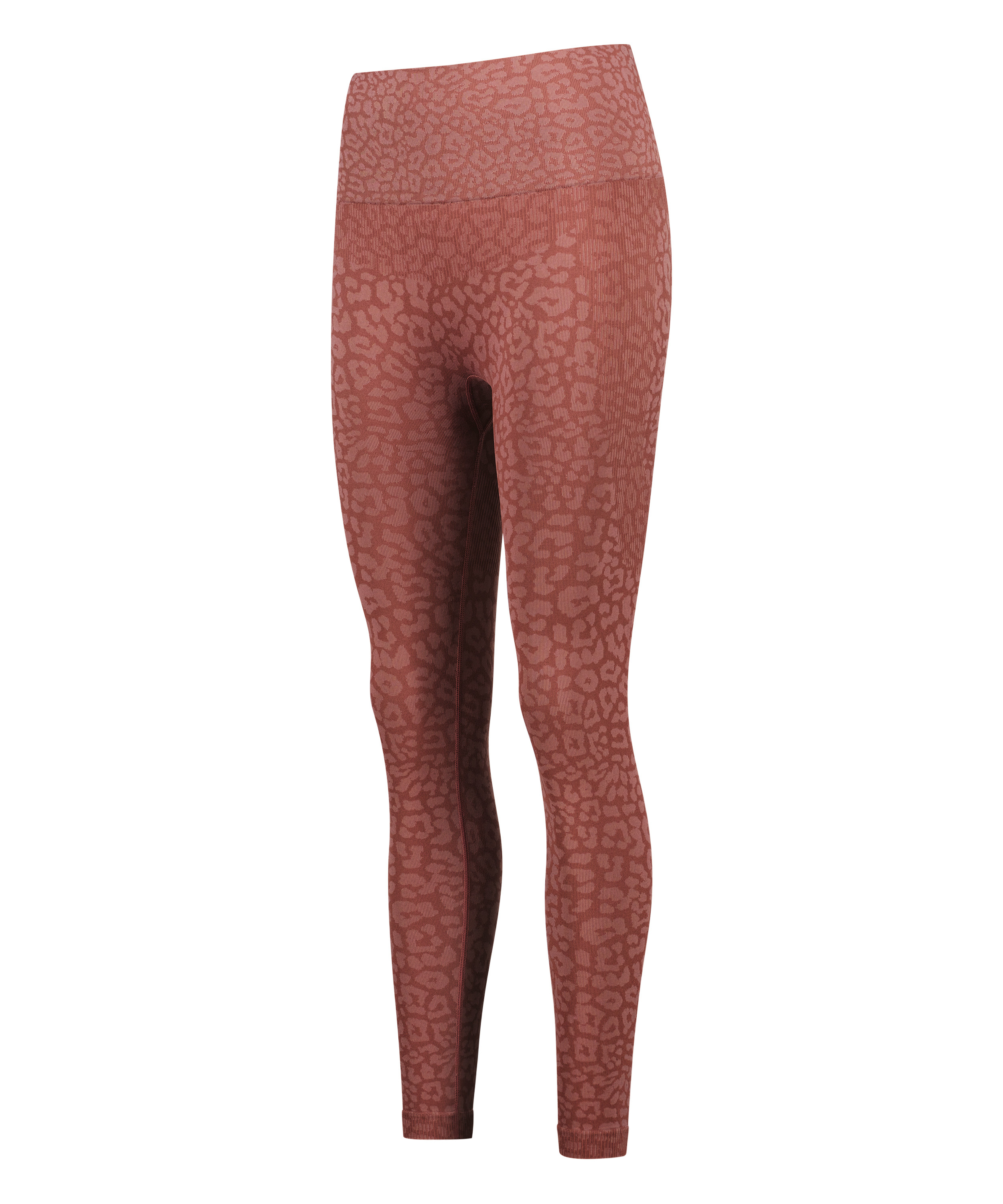 Legging de sport sans coutures taille haute HKMX, Rose, main