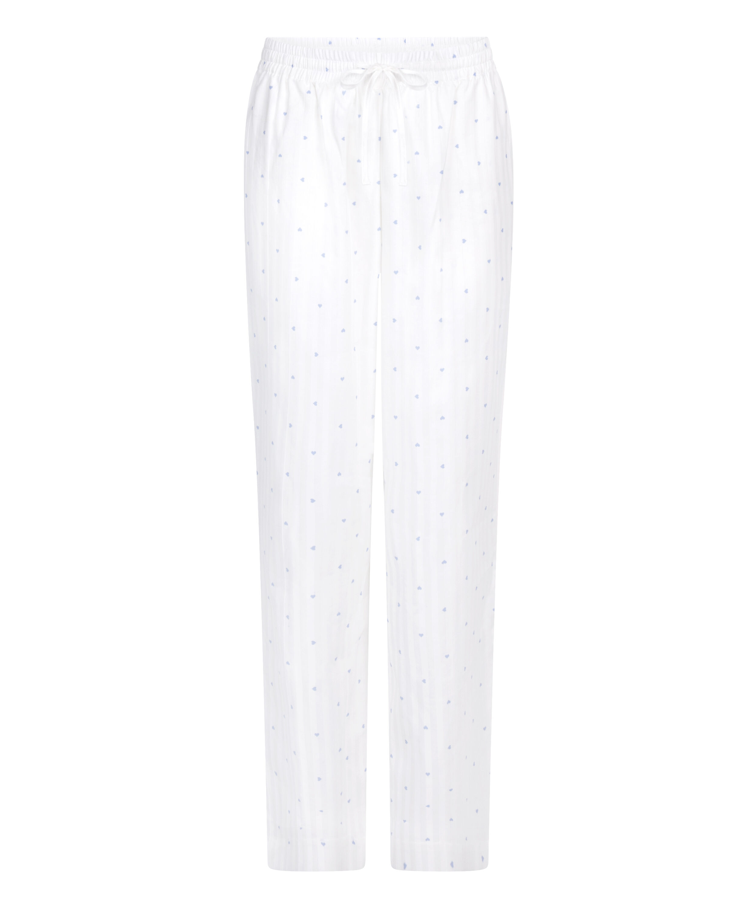 Pyjamabroek Jacquard Hearts, Blauw