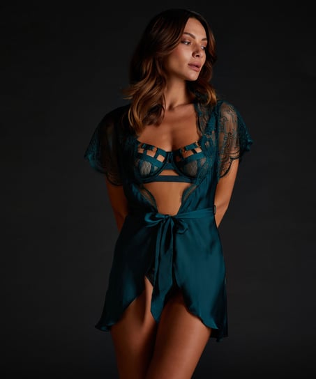 Kimono Satin Coco, Vert