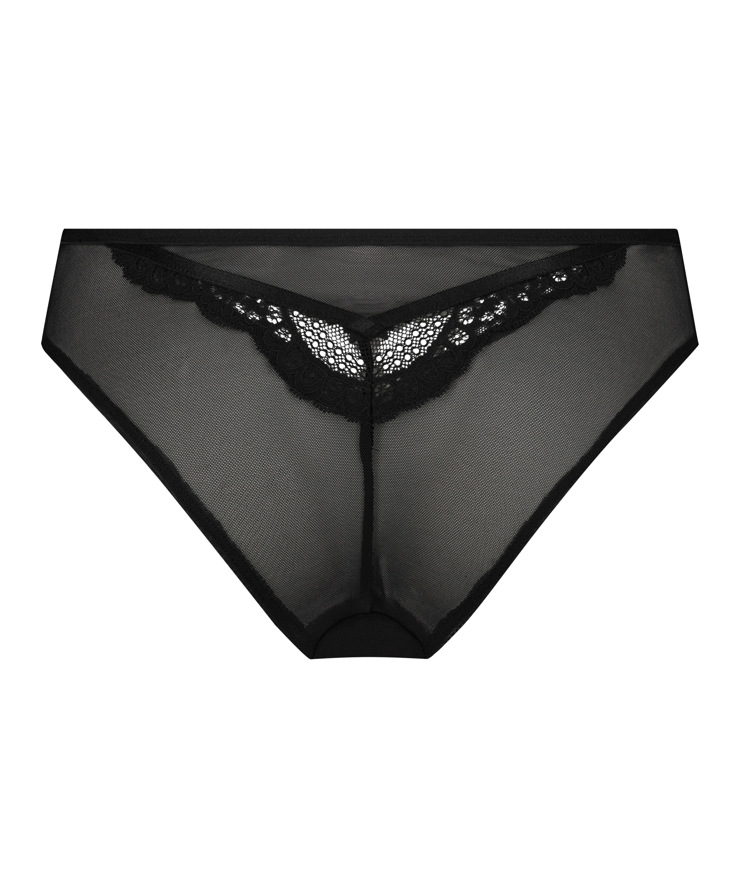 Slip brésilien haut Liberty, Noir, main