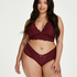Slip brésilien en forme de V Vixen Curvy, Rouge