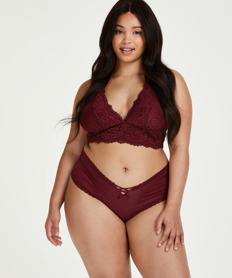 Slip brésilien en forme de V Vixen Curvy, Rouge