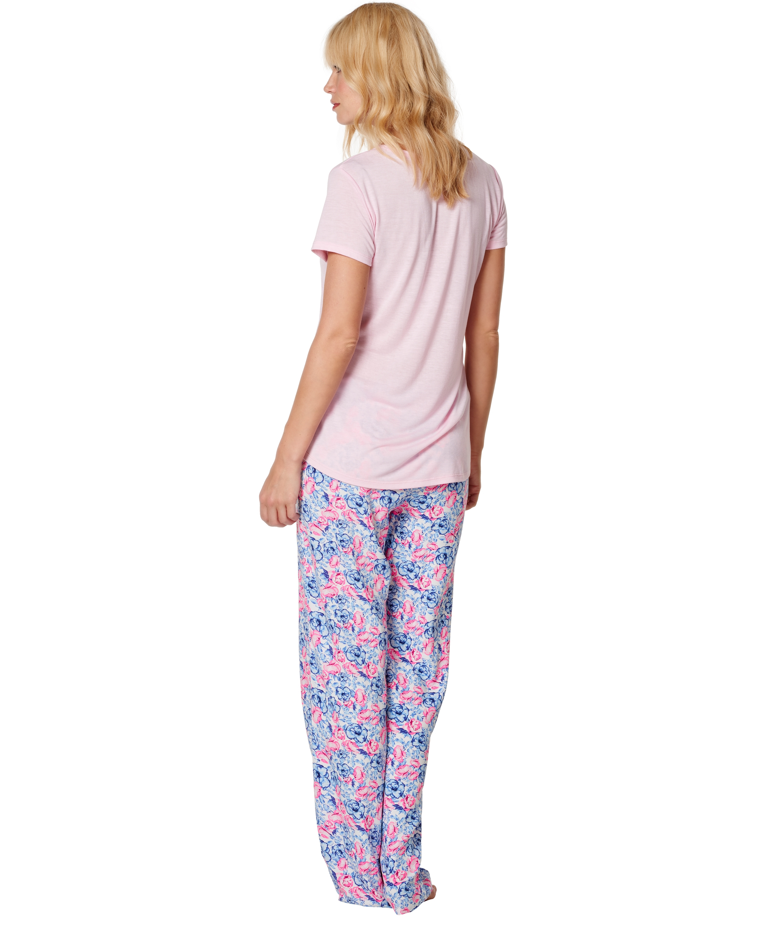 Pyjama pants Fem pants Flower, Blauw, main