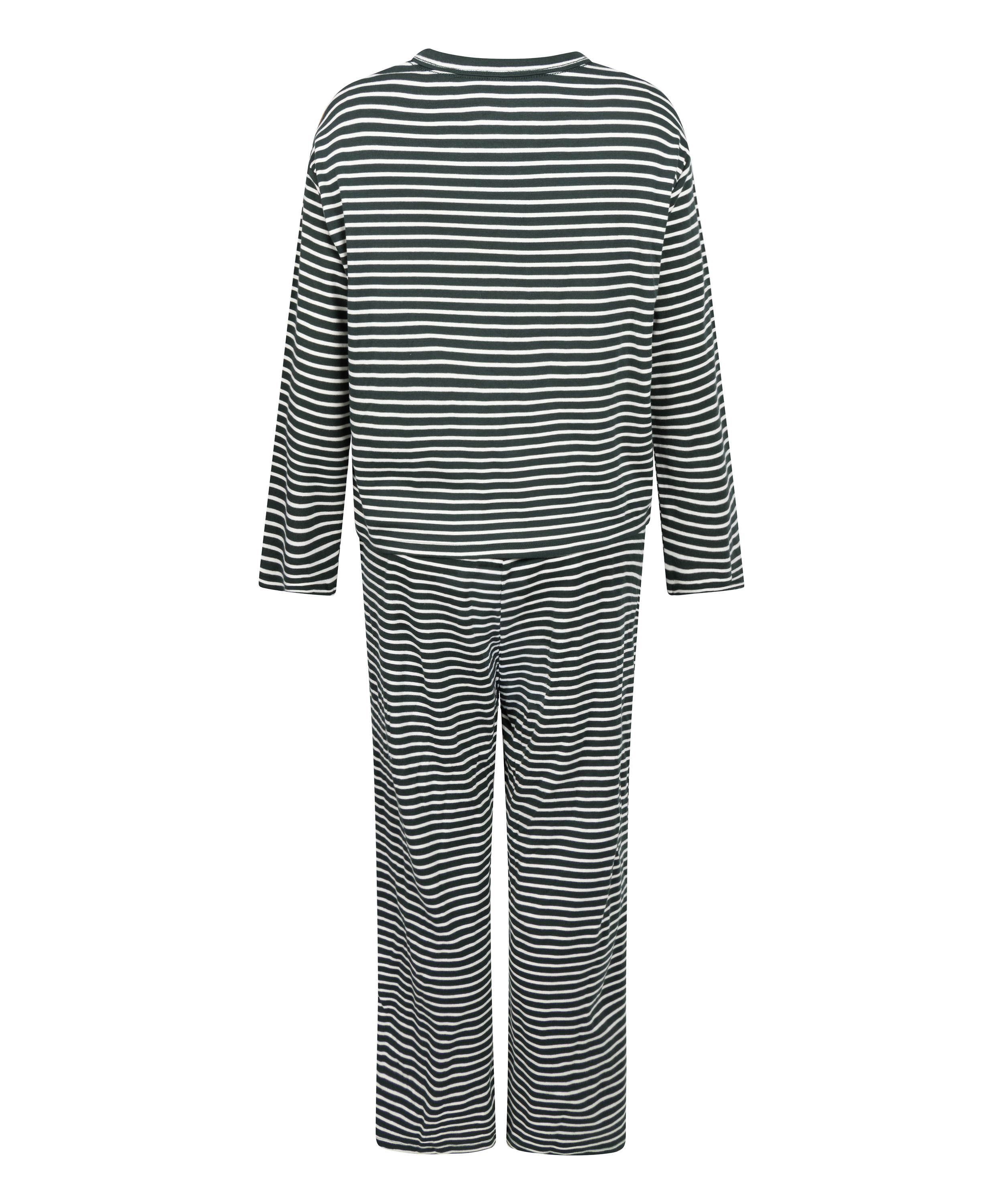 Pyjamaset van katoenen jersey, Groen, main