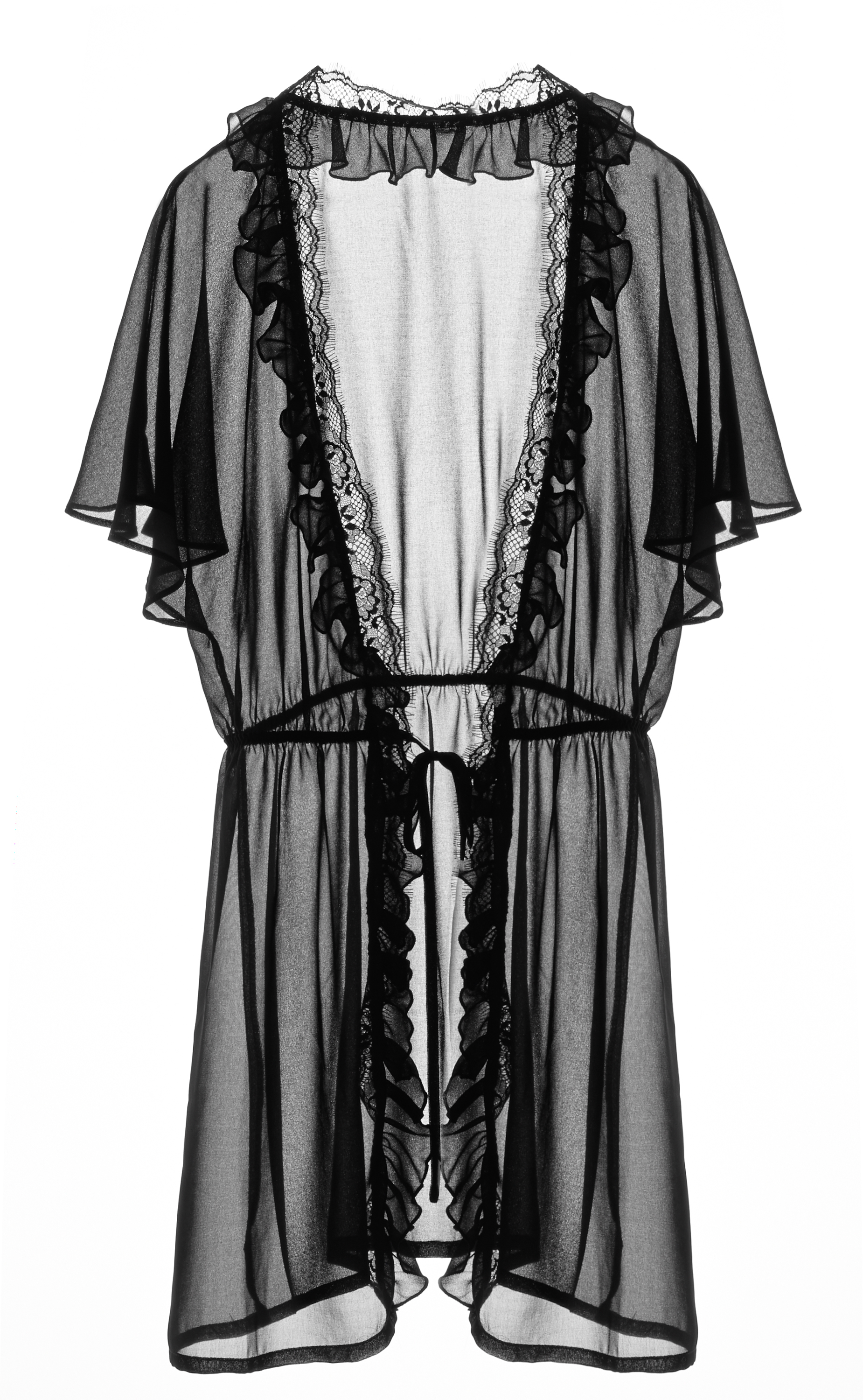 Dressing gown Fantasia, Zwart, main