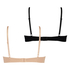 2-pack voorgevormde beugel bh, Beige