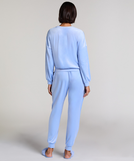 Velours Top, Blauw