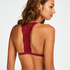 Voorgevormde triangle bralette Rose, Rood