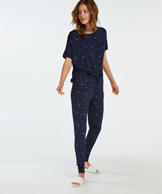 Pyjamabroek Jersey, Blauw
