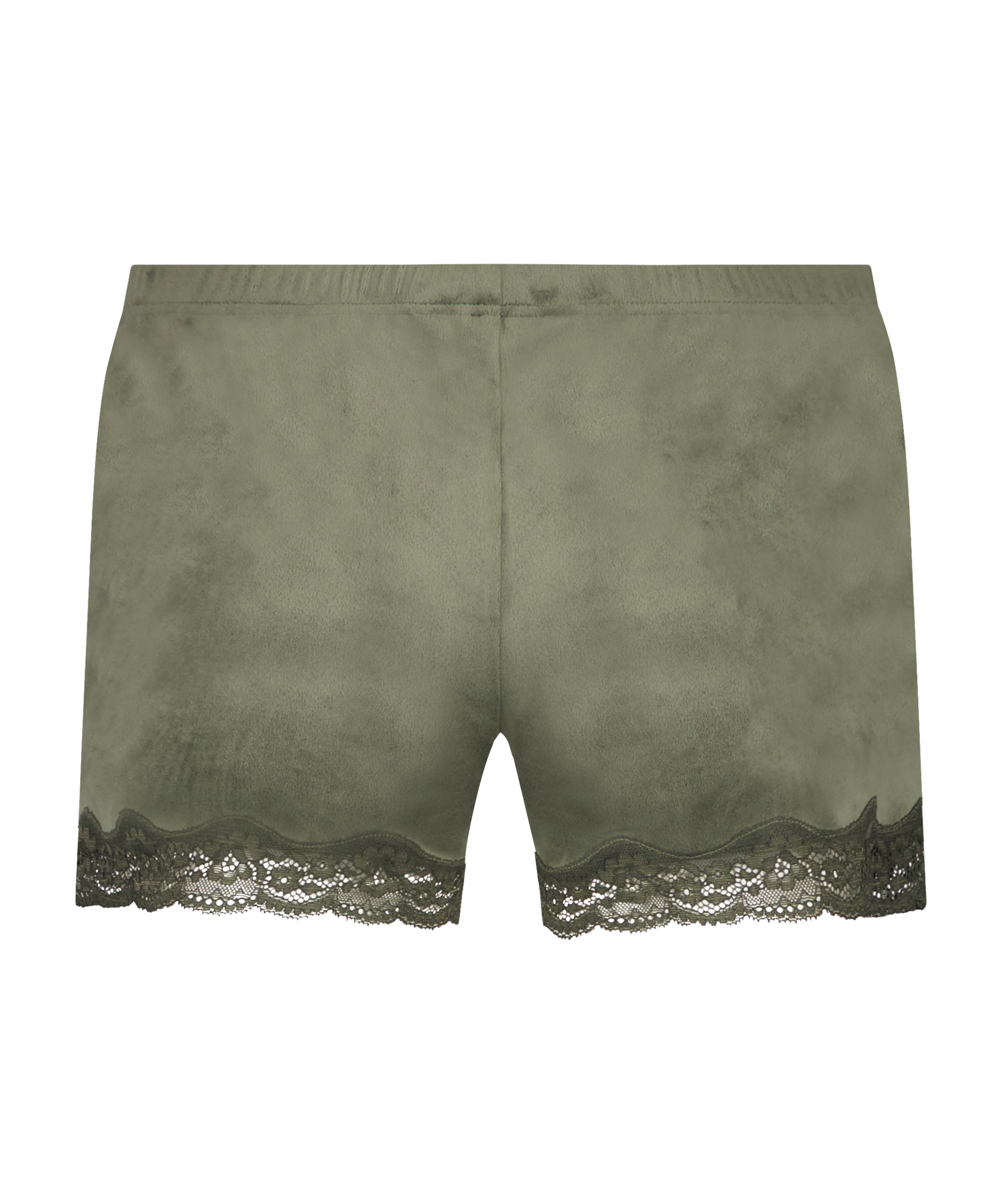Short velours dentelle, Vert, main